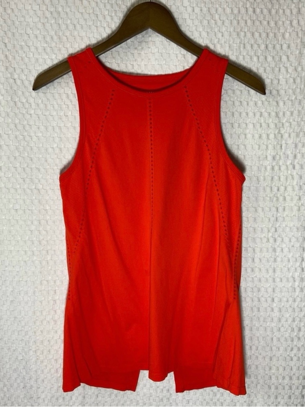 Athleta Foothills Tank Flame Red Tie Back
